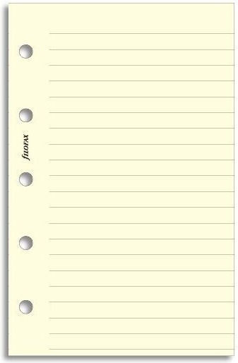 Filofax Ersatzblöcke Geregelt Beige