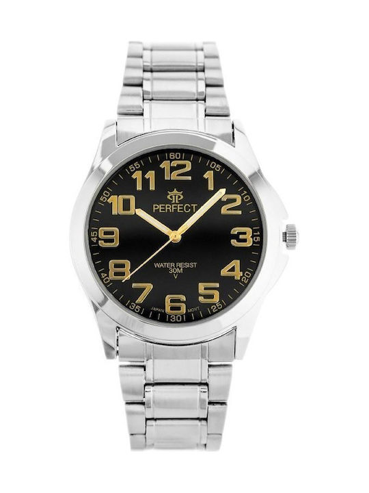 Perfect Ανδρικό Ρολόι 34mm Μπαταρίας