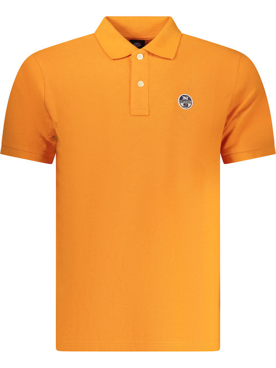 North Sails Polo Μπλούζα Κοντομάνικη Orange