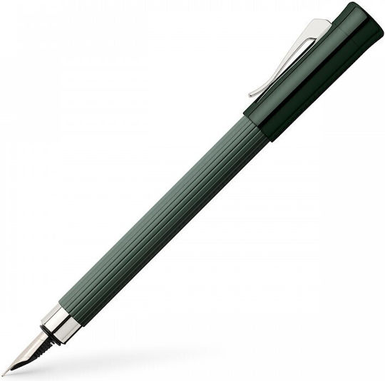 Faber-Castell Πένα Γραφής Medium Πράσινη από Ατσάλι με Μαύρο Μελάνι