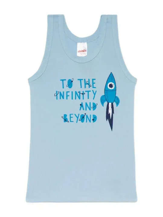 Minerva Rocket Kids' Undershirt Tank Top Sky Blue