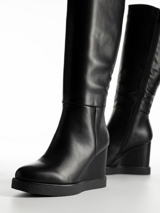 Damenstiefel mit hohem Absatz Schwarz