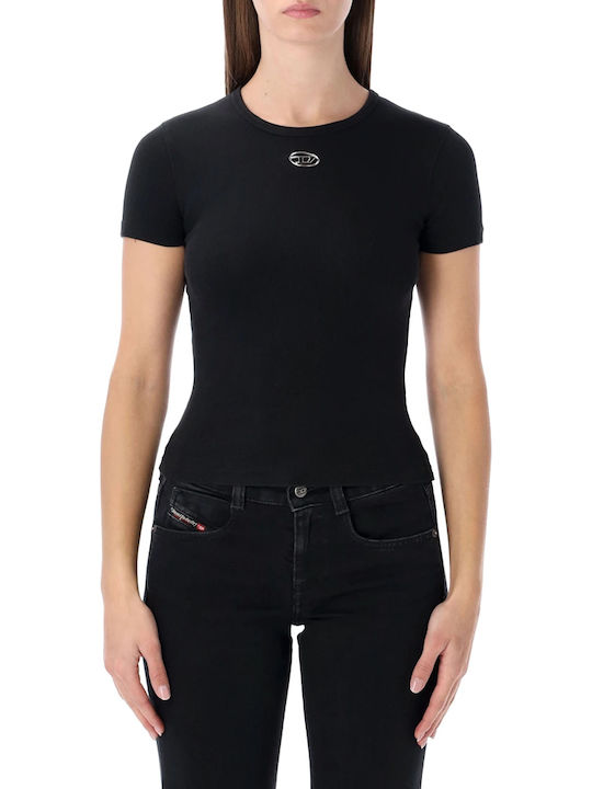 Diesel Γυναικεία Μπλούζα Βαμβακερή Αμάνικη Black
