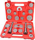 Brake Caliper Piston Rewind Pressure Rotation Kit 22 Pieces Gebo Tools