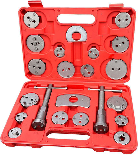 Brake Caliper Piston Rewind Pressure Rotation Kit 22 Pieces Gebo Tools