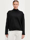 Women's Long Sleeve Sweater Cotton Black