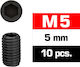 Ultimate Racing M5x5mm Set Screws 10pcs