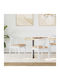 Dining Room Wooden Chair White, Brown 50.5x61x80.5cm 2pcs