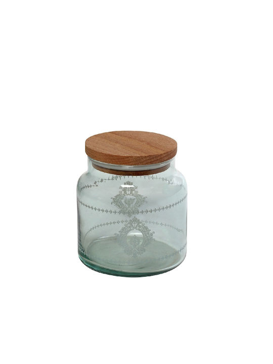 Espiel Helen Set 4 Bucăți Vaze Utilizare Generală Cu Capac Sticlă Verde 635ml 4 Bucăți