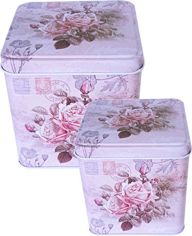 Etoile Set 2buc Cutii Uz General cu capac Sticlă