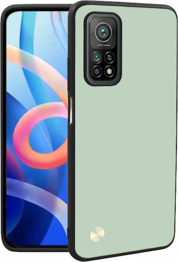 Bodycell Vegan Cover Back Cover Plastic / Leather Green (Xiaomi Mi 10T / Mi 10T ProOnePlus 10T)