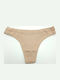 Cotton Women's String Beige