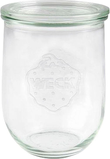 Weck Set of 6 General Use Glass Transparent Jars with Lid 1062ml 6 Pieces