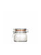 Uniglass Set of 6 Coffee Jars with Lid Glass Transparent 500ml 6 Pieces