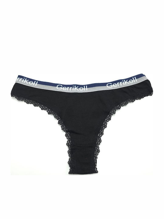 Topaki Topaki Damen-Slips Mit Spitze In Schwarz