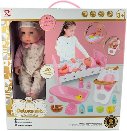 Blue Toys Σετ με Μωρό Κούκλα Deluxe