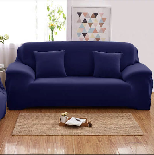Elastische Abdeckung für Wohnzimmerset Blue/dark 3Stück 1521269