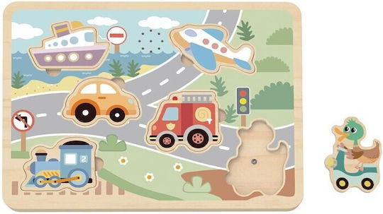 Ξύλινο Παιδικό Puzzle Σφηνώματα Tooky Toys