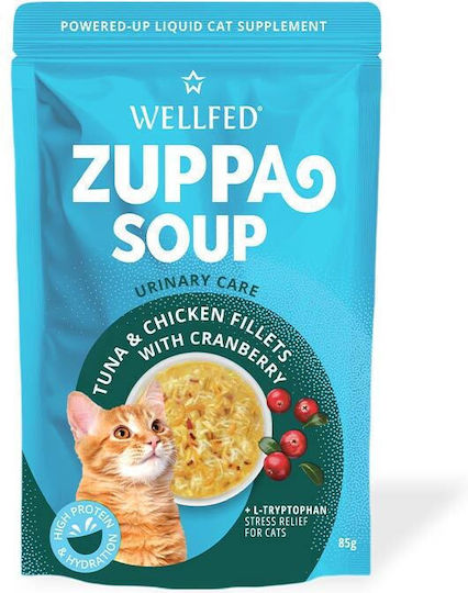 Wellfed Wet Food for Cats in Pouches with Tuna and Chicken Grain-Free 85gr
