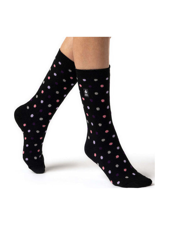 Heat Holders Women's Patterned Socks Black/purple