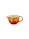 Le Creuset Servierschüssel Rund Keramik Orange