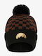 Sip Puff Beanie Fleece Beanie Knitted in Black color