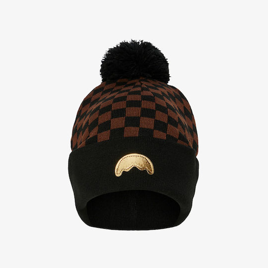 Sip Puff Beanie Masculin Fleece Căciulă Tricotat în culoarea Negru