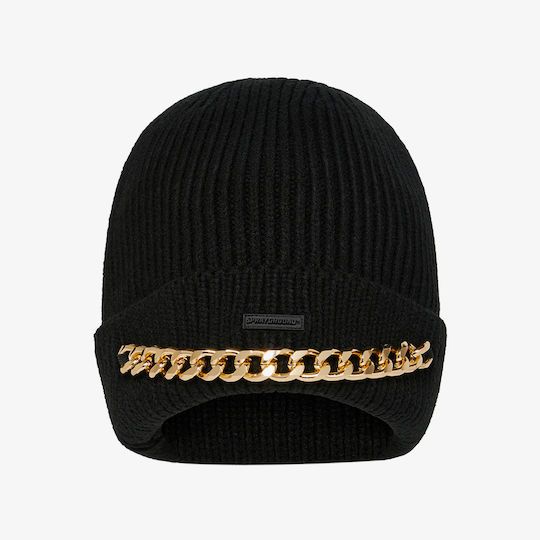 Beanie Unisex Căciulă Tricotat în culoarea Negru