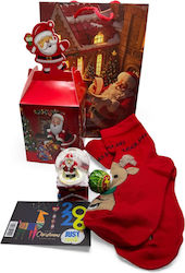 Secret Santa Package Christmas Gift Set Sock Glass Ball Calendar Lollipop