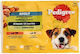 Pedigree Υγρή Τροφή Σκύλων σε Φακελάκι με Μοσχάρι, Συκώτι, Λαχανικά και Κοτόπουλο 4x100gr