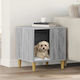 vidaXL Dog House Indoor & Outdoor Gray 44x42x49cm