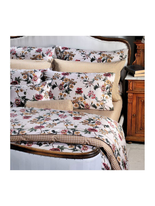 Down Town Home Сет Чаршафи 245x280см. Beige Flower 4бр