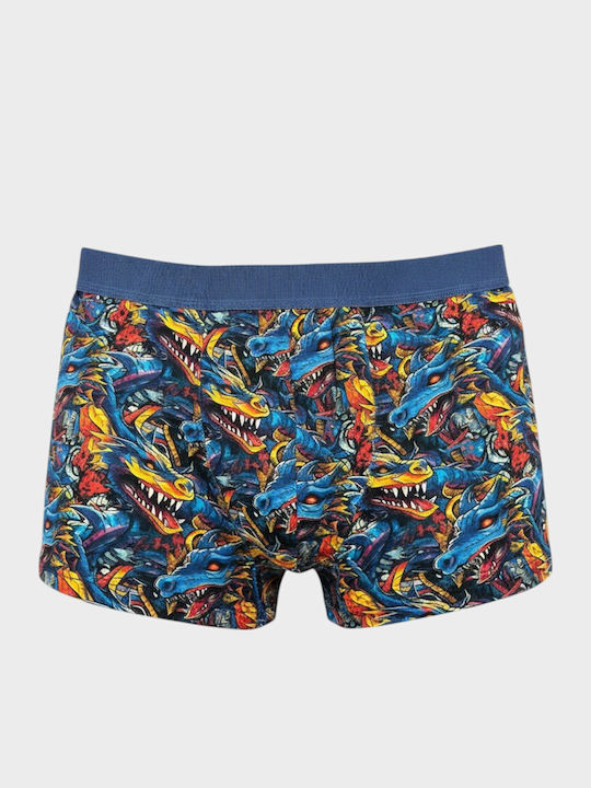 Berrak Men's Boxer Multicolour with Patterns