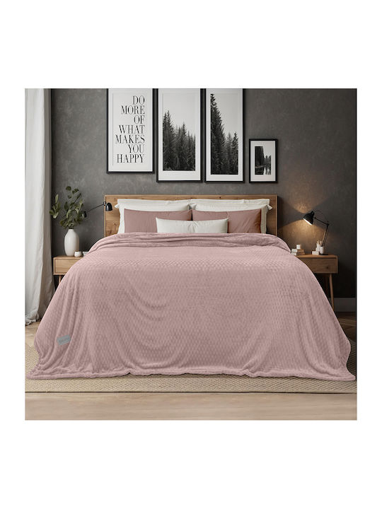Lino Home Pătură Sherpa Simplă 160x220 cm Lila