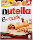 Ferrero Μπισκότα Nutella B-Ready με Γέμιση Σοκολάτα 6τμχ 132gr