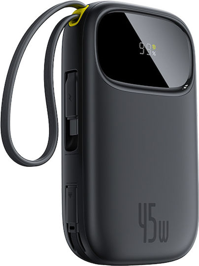 Baseus EnerFill FC31 Power Bank 10000mAh 45W cu Port USB-A și Port USB-C Negru