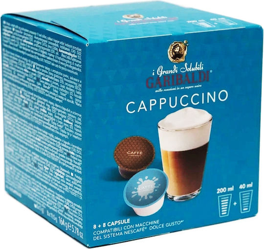 Garibaldi Capsule Cappuccino Compatibile cu Mașina Dolce Gusto 8capace