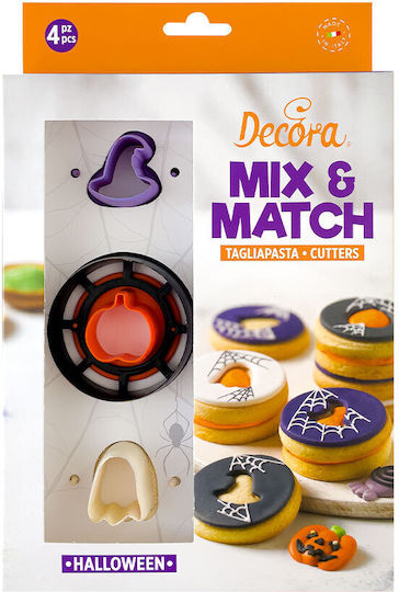 Decora Halloween-Ausstechformen-Set für gefüllte Kekse, 4-teilig