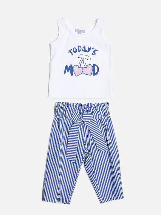 Kids Clothing Set with Pants Summer 2 Pieces Pink