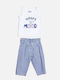 Kids Clothing Set with Pants Summer 2 Pieces Pink
