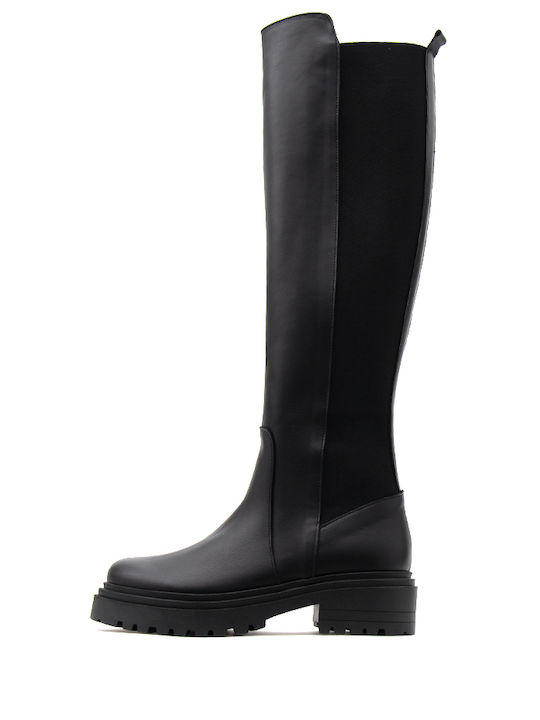 Bacali Collection Leather Women's Boots Black