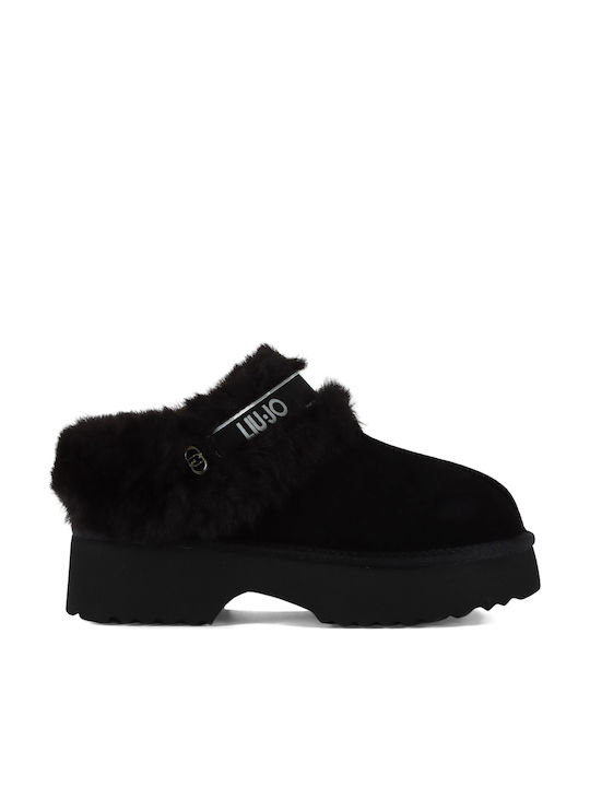 Liu Jo Damen Clogs Schwarz