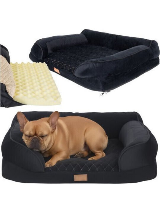 Zola Sofa für Hunde Schwarz 65x55cm