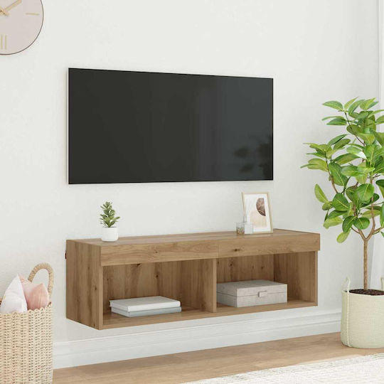Living Room TV Unit with Lighting L100xW30xH30cm