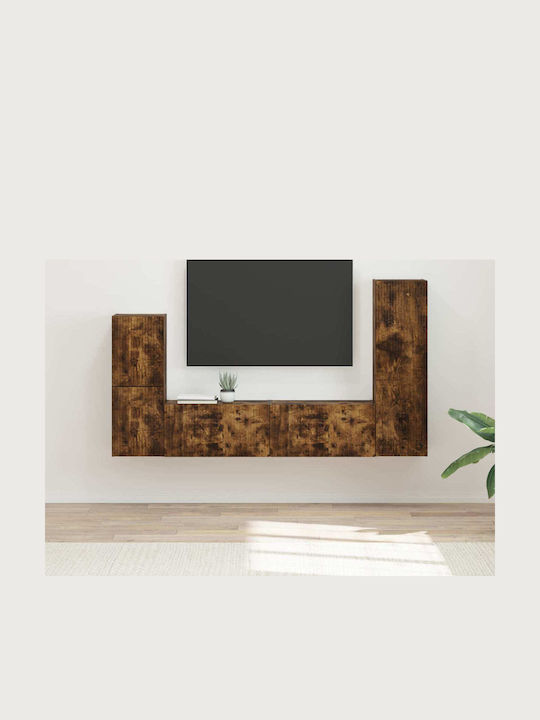 Living Room TV Unit Smoked Oak L30xW31xH100cm