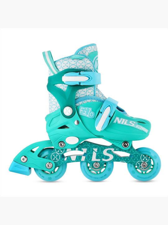 Nils Inline Αυξομειούμενα Rollers Τιρκουάζ Ενηλ...