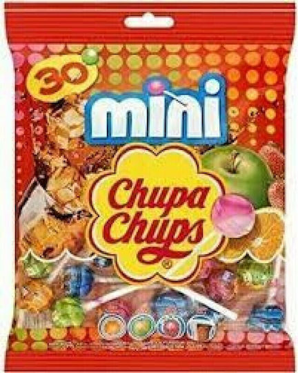 Γλειφιτζούρια Μικρά Διάφορες Γεύσεις Chupa Chups Mini Lollipops 30 Pieces 180g