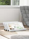 vidaXL Wooden Magazine Rack White 53x28.5x65cm