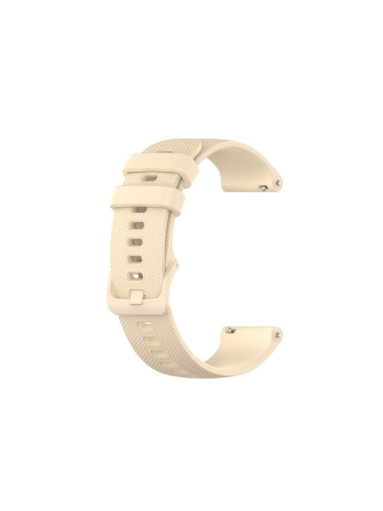 Λουράκι Σιλικόνης Rhombus Pattern Garmin Venu 2s Venus 3s Beige