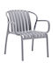 Scaun de exterior Polipropilenă Σκούρο Γκρί 82x60x75cm